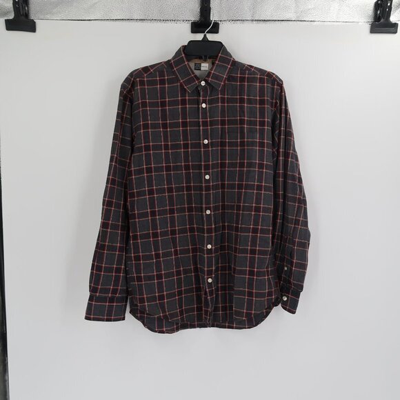 SAKS Fifth Avenue Threads Men's Plaid Button Down Size Medium - Picture 5 of 7